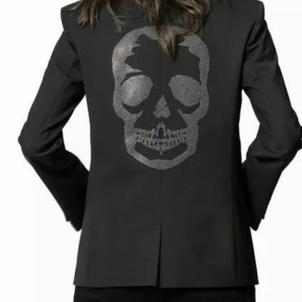 ZADIG & VOLTAIRE Viva Skull Strass Blazer/Jacket